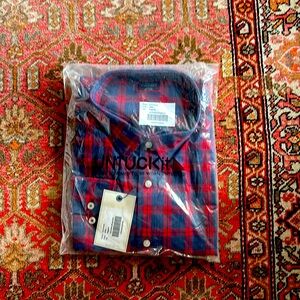 Untuckit XXXL cotton plaid shirt